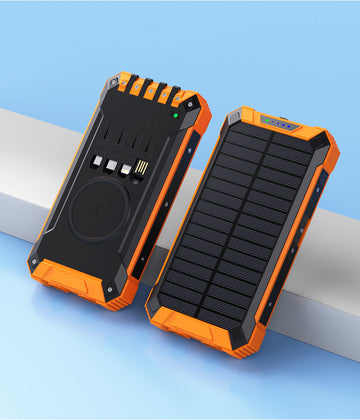Solar Power Bank with Cable Charging (Single Unit)