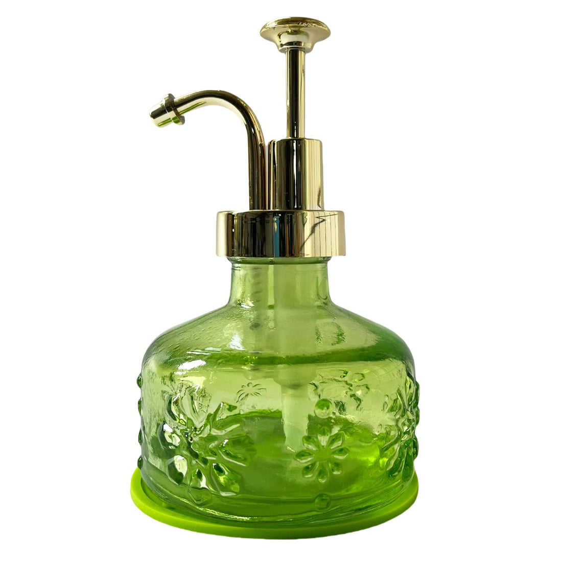 Birugen Vintage Soap Dispenser for BathroomGlass Kitchen Soap Dispenser with PumpFarmhouse Soap Dispenser AntiqueCute Small Liquid Hand Soap DispenserRustic Decorative Dish Soap Dispenser (Green)