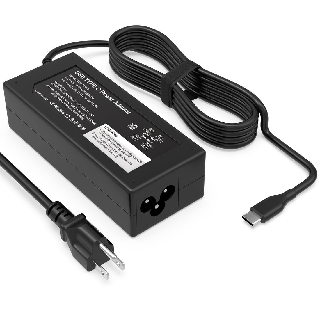 Universal Chromebook Charger-45W USB-C Power Adapter for HP Laptop ChargerLenovoDellAcer and MoreFast Charging for USB C Laptop Charger6FT Type C Power Cord Easy to Travel Work