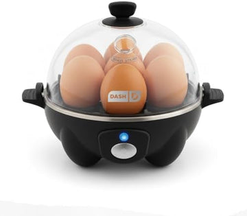 Dash Rapid Egg Cooker, 7 Hard Boiled Eggs, Black