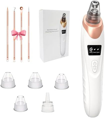 Blackhead Remover Pore Vacuum,Facial Pore Cleaner Blackhead Vacuum (Gold)