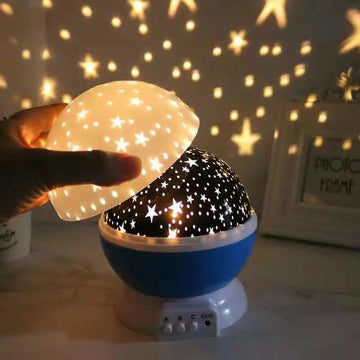 Dreamy Rotating Starry Sky Projection Lamp for Holidays
