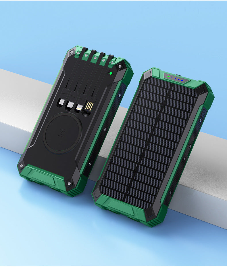 Solar Power Bank with Cable Charging (Single Unit)
